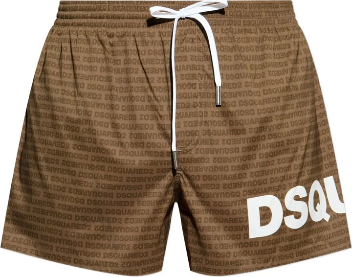 DSQUARED2 Logo-Print Swim Shorts