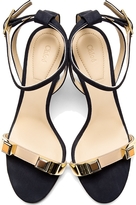 Thumbnail for your product : Chloé Navy Suede Heeled Sandals
