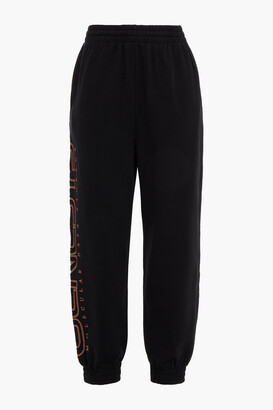 McQ Embroidered French Cotton-terry Track Pants