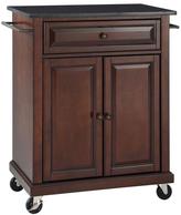 Thumbnail for your product : Crosley 28-1/4 in. W Solid Black Granite Top Mobile Kitchen Island Cart in Mahogany