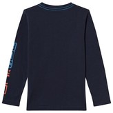 Thumbnail for your product : Animal Navy Board Logo Long Sleeve Tee