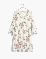 Thumbnail for your product : Madewell x Warm Tie-Neck Mini Dress in Honolulu Hibiscus