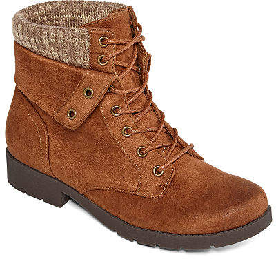 Arizona womens yetta block heel lace up boots Clearance