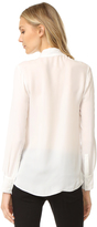 Thumbnail for your product : Derek Lam 10 Crosby Long Sleeve Blouse with Collar Detail