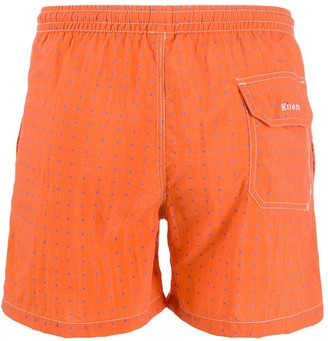 Kiton Polka Dot Print Swim Shorts