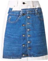 Thumbnail for your product : Andrea Crews skirt-print denim mini skirt