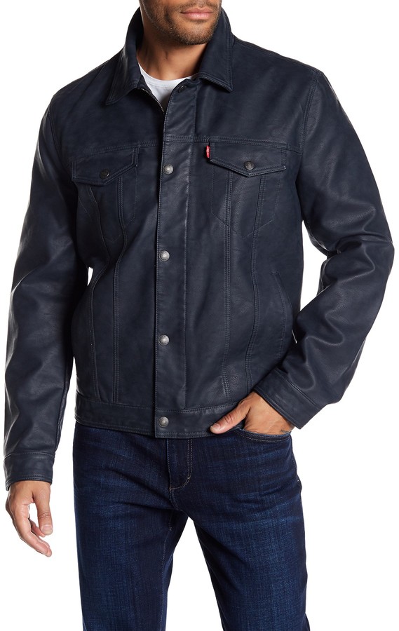 Levi's Classic Faux Leather Trucker Jacket ShopStyle