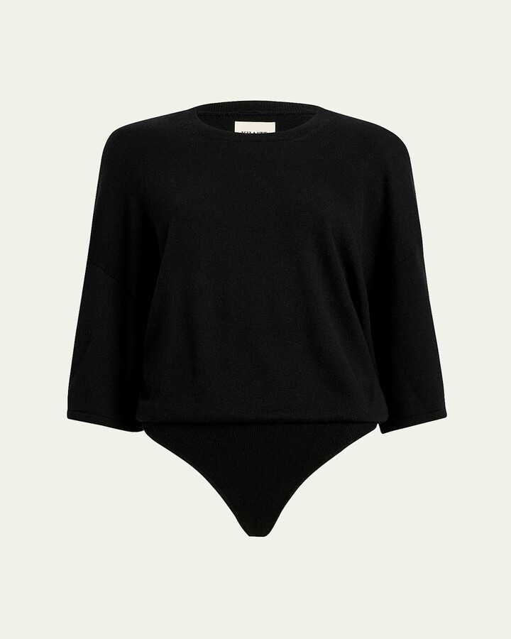 Simon Boxy Wool-Blend Bodysuit
