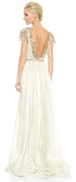 Thumbnail for your product : Marchesa Hand Pleated Chiffon Gown