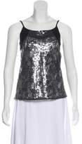 Thumbnail for your product : Balenciaga Sequin-Embellished Sleeveless Top Black Sequin-Embellished Sleeveless Top
