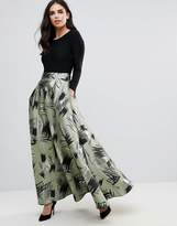 Thumbnail for your product : Traffic People Maxi Dress With Contrast Printed Skirt