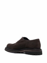 Thumbnail for your product : Fratelli Rossetti Almond-Toe Suede Lace-Up Shoes