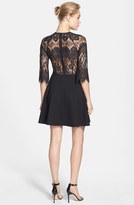 Thumbnail for your product : BB Dakota 'Yale' Lace Panel Fit & Flare Dress