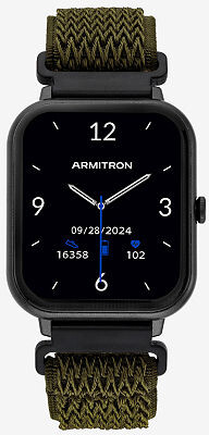 Armitron Connect Unisex Adult Chronograph Green Smart Watch 42-1018dggn