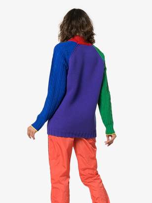 Burberry rainbow turtleneck jumper