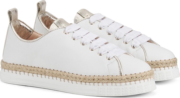 Agl Sneaker Cut Out AGL Mandi Cut-Out Sneaker In White – Leigh's