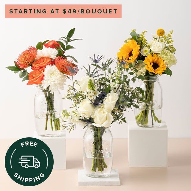 The Bouqs Co. Flower Bouquet Subscription Gift Trio