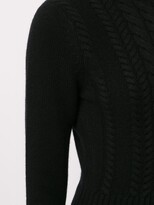 Thumbnail for your product : Paule Ka Cable-Knit Roll Neck Jumper