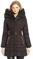 Thumbnail for your product : Kensie Belted Pillow-Collar Coat