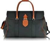 Thumbnail for your product : Pineider Country Dark Grey Fabric and Brown Leather Travel Bag