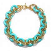 Thumbnail for your product : Kenneth Jay Lane Turquoise Link Necklace
