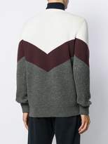 Thumbnail for your product : Eleventy relaxed-fit colour-blocked jumper