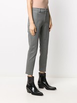 Thumbnail for your product : Liu Jo Houndstooth Slim-Fit Trousers