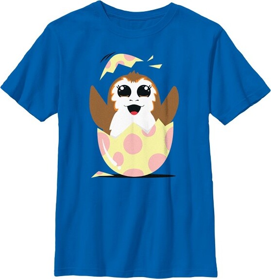Star Wars Boy'sStarWarsHappyEasterEggPorgStyleT-Shirt-RoyalBlue-XSmall