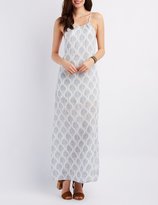 Thumbnail for your product : Charlotte Russe Printed Bib Neck Maxi Dress