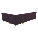 Thumbnail for your product : CHESTER Purple velvet left-arm corner sofa, oak stained feet