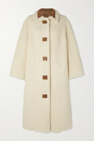 Thumbnail for your product : Stand Studio Kenca Reversible Faux Shearling And Faux Suede Coat - Off-white