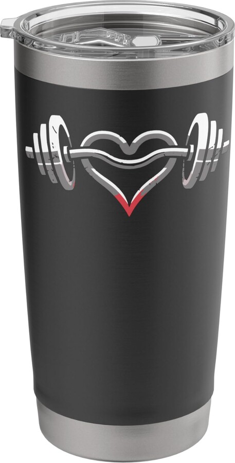 Heart & Barbell Apparel Gifts by Anastasia Gym Motivation Weightlifting Love Powerlifting Stainless Steel Insulated Tumbler