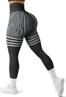 GILLYA Seamless Yoga Pants Seamless Workout Leggings for Women Tummy Control  Butt Lift Scrunch Booty Leggings Ribbed Tie Dye - ShopStyle