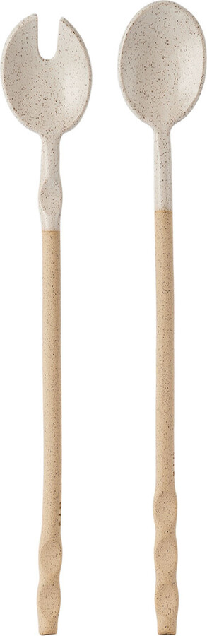 SIN Off-White Dash Serving Spoon Set