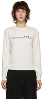 Thumbnail for your product : A.P.C. Off-White Eponyme Sweater