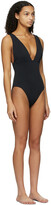 Thumbnail for your product : Haight Black Crepe Raquel One-Piece Swimsuit