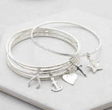 Thumbnail for your product : Under the Rose Gold Silver Charm Bangles