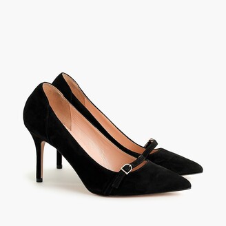 Suede Mary Jane Pumps | Shop the worldâs largest collection of fashion | ShopStyle