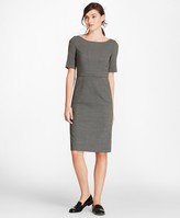 Thumbnail for your product : Brooks Brothers Bird's-Eye Stretch-Wool Sheath Dress