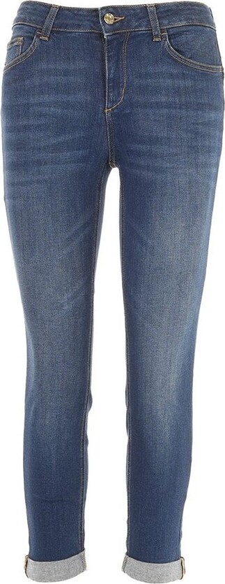 Liu Jo Turn-Up Hem Slim Fit Jeans