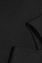 Thumbnail for your product : Proenza Schouler Asymmetric Cutout Wool-blend Sweater - Black