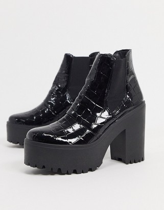 Topshop high chelsea boots in - ShopStyle