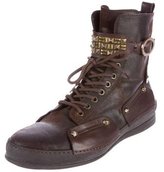 Thumbnail for your product : Cesare Paciotti Studded Combat Boots