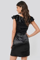 Thumbnail for your product : Chloé B X NA-KD Flounce Detail Short Dress
