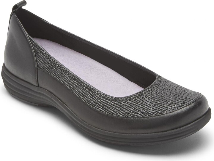 Aravon Quinn Curved Slip-On - Narrow In Black