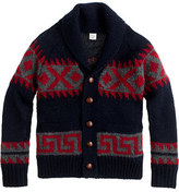 Thumbnail for your product : J.Crew Boys' wool southwest-stripe shawl cardigan sweater