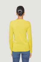 Khloe Cashmere Crew Sweaters - Yellow