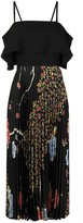 Thumbnail for your product : VVB Floral-Print Pleated Dress