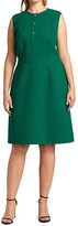 Thumbnail for your product : Lafayette 148 New York, Plus Size Alex Button-Front Wool Dress