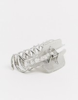 Thumbnail for your product : ASOS DESIGN hair clip claw in silver tone